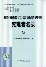 山东省百县(市、区)抗日战争时期死难者名录 13