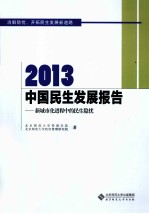 2013中国民生发展报告 新城市化进程中的民生隐忧