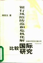 银行风险防范和危机化解 国际比较研究