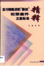 贪污贿赂、渎职、“侵权”犯罪案件立案标准精释 《最高人民检察院关于人民检察院直接受理立案侦查案件立案标准的规定》研究