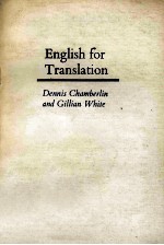 English for translation : a graded course for intermediate students 1