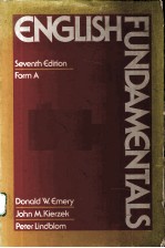 ENGLISH FUNDAMENTALS SEVENTH EDITION FORM A