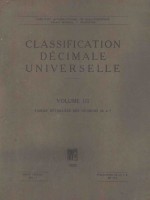 CLASSIFICATION DECIMALE UNIVERSELLE VOLUME Ⅲ