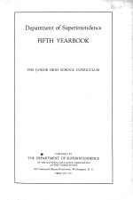 DEPARTMENT OF SUPERINTENDENCE FIFTH YEARBOOK