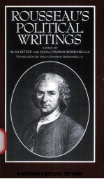 ROUSSEAU'S POLITICAL WRITINGS DISCOURSE ON INEEQUALITY DISCOURSE ON POLITICAL ECONOMY ON SOCIAL CON