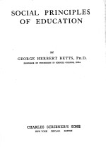 SOCIAL PRINCIPLES OF EDUCATION