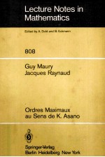 ORDRES MAXIMAUX AU SENS DE K.ASANO