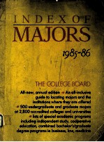 INDEXOF MAJORS 1985-86 EIGHTH EDITION