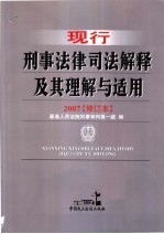 现行刑事法律司法解释及其理解与适用 第3版