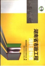 湖南省市政工程消耗量标准 中