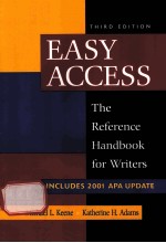 third edition easy access the reference handbook for writers