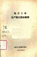 电力工业生产统计指标解释