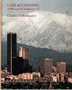 COST ACCOUNTING A MANAGERIAL EMPHASIS FIFTH EDITION