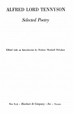 ALFRED LORD THNNYSON SELECTED POETRY