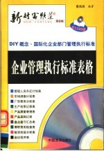 企业管理执行标准表格