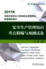 2017年全国注册安全工程师执业资格考试配套辅导用书 安全生产管理知识 考点精编与预测试卷