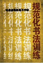 毛笔钢笔粉笔习字帖 规范化书法训练