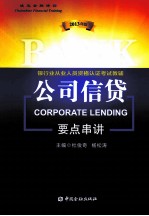 银行业从业人员资格认证考试辅导 公司信贷2013年版要点串讲