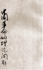 中国革命底理论问题