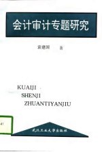 会计审计专题研究