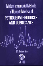 Modern Instrumental Methods of Elemental Analysis of Petroleum Products and Lubrucants STP 1109