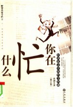 你在忙什么 经济社会中的哲学问题 修订版