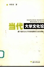 当代大学文化论 基于组织文化子系统视野的认知与探索