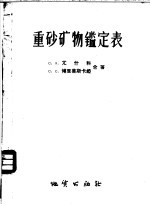 重砂矿物定表
