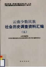 云南少数民族社会历史调查资料汇编 5