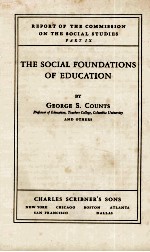 THE SOCIAL FOUNDATIONS OF EDUCATION