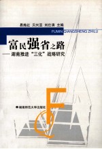 富民强省之路 湖南推进“三化”战略研究