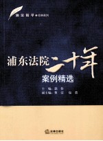 浦东法院二十年案例精选