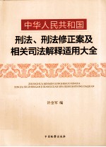 中华人民共和国刑法、刑法修正案及相关司法解释适用大全