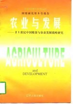 农业与发展 21世纪中国粮食与农业发展战略研究