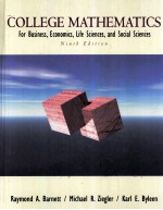 COLLEGE MATHEMATICS FOR BUSINESS ECONOMICS LIFE SCIENCES AND SOCIAL SCIENCES