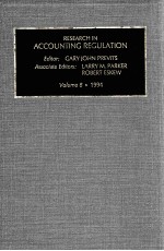RESEARCH IN ACCOUNTING REGULATION VOLUME 8·1994