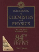 CRC Handbook of Chemistry and Physics