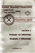 INTERNATIONAL GEOLOGICAL CONGRESS CONGRES GEOLOGIQUE INTERNATIONAL TWENTY-FOURTH VINGT-QUATRIEME SE