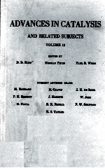 ADVANCES IN CATALYSIS AND RELATED SUBJECTS VOLUME 18
