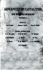 ADVANCES IN CATALYSIS AND RELATED SUBJECTS VOLUME 17
