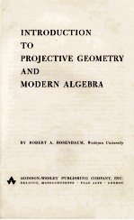 INTRODUCTION TO PROJECTIVE GEOMETRY AND MODERN ALGEBRA