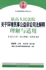 最高人民法院关于环境民事公益诉讼司法解释理解与适用 条文主旨·条文理解·审判实务