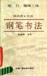 精选唐宋名诗钢笔书法