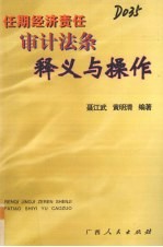 《广西壮族自治区实施领导干部、企业领导人员任期经济责任审计条例》释义与操作