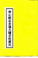 佛心经品亦通大随求陀罗尼