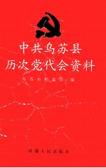 中共乌苏县历次党代会资料