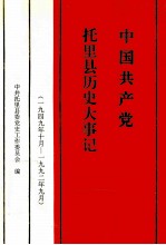中国共产党托里县历史大事记 1949年10月-1992年9月