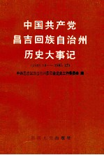 中国共产党昌吉回族自治州历史大事记 1949年10月1日-1985年12月