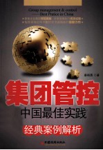 集团管控 中国最佳实践经典案例解析