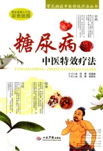 常见病症中医特效疗法丛书 糖尿病中医特效疗法